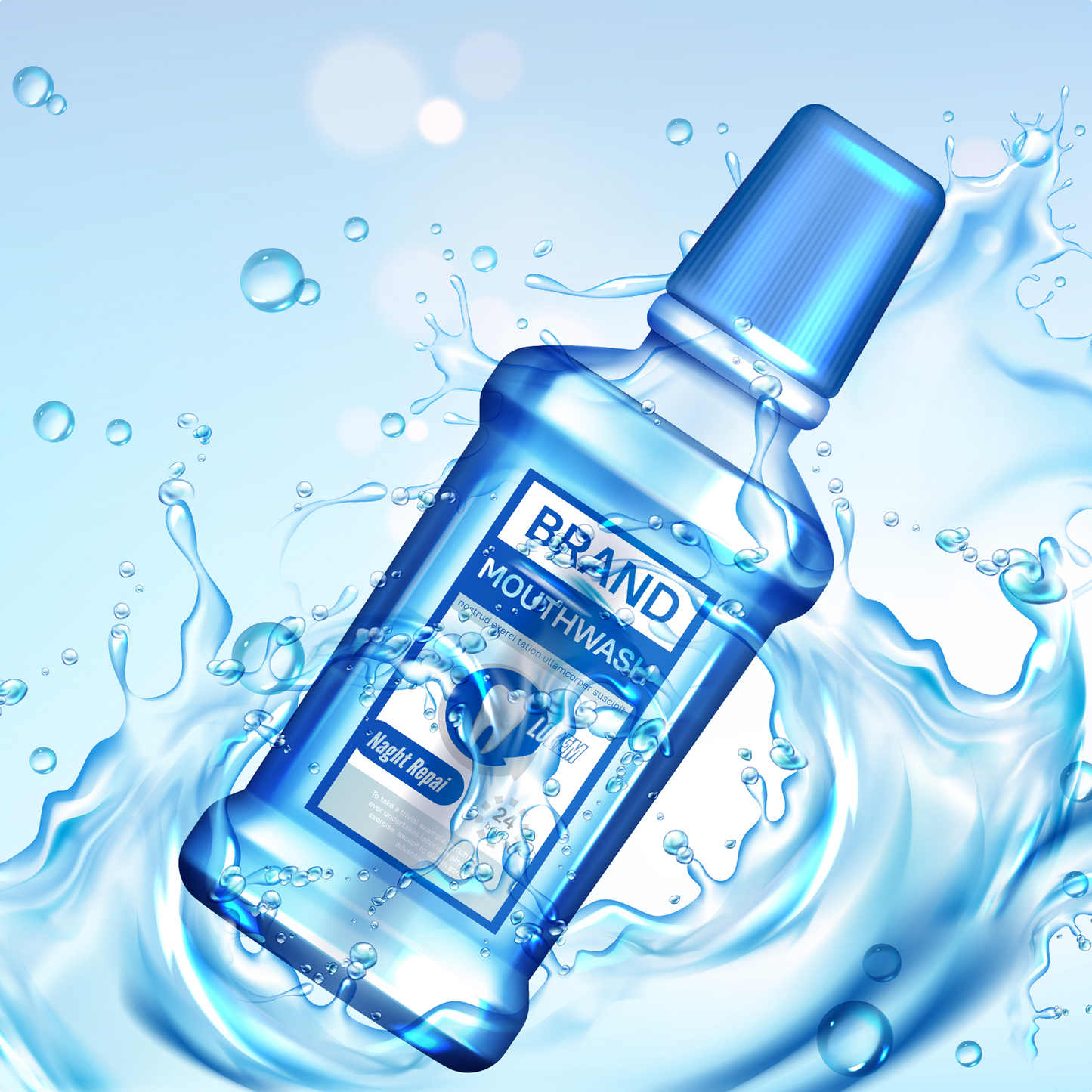 DeepFresh Oral Detox Mouth Rinse – Purifying Blue Formula