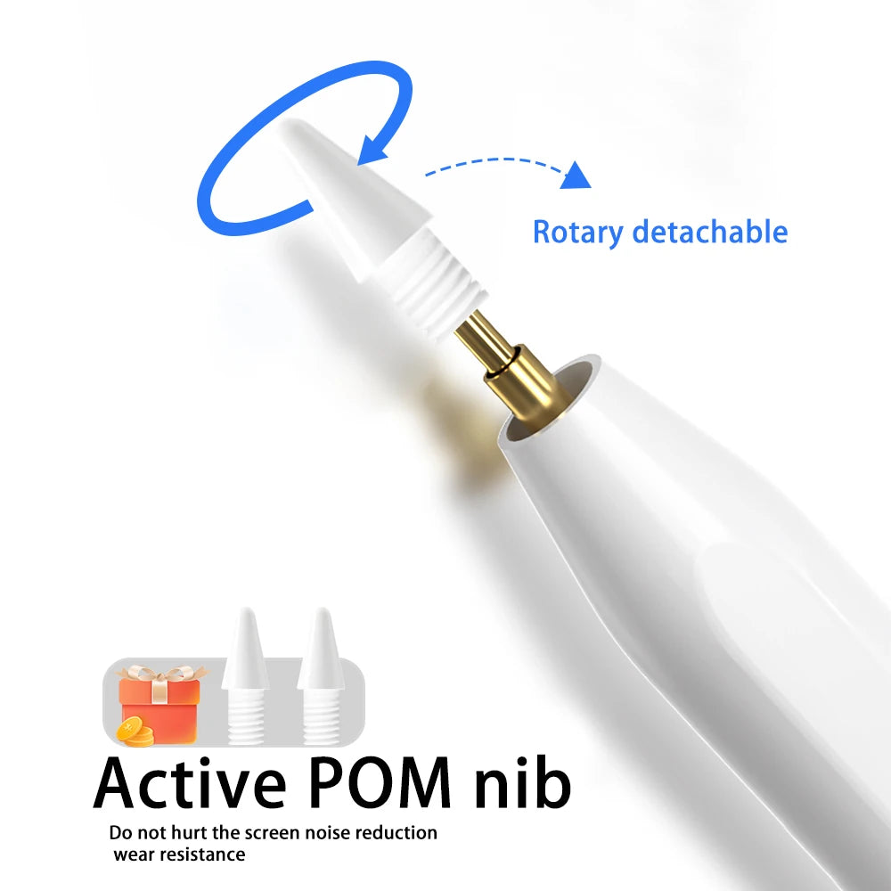 Pencil for Apple iPad with Palm Rejection Stylus Pen for iPad Air M2 Pro 13 Pro 12.9 10 Gen 7th 8th 9th 10.2 for iPad Pencil