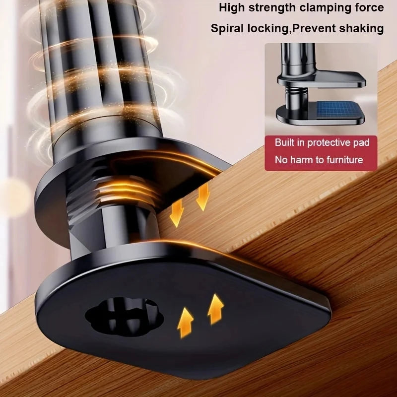 Lazy Bedside Desktop Live Foldable 70cm Mobile Phone Tablet Clip Stand Headrest Holder For iPad Samsung Tabs Xiaomi ASUS
