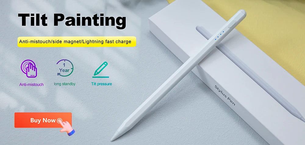 Pencil for Apple iPad with Palm Rejection Stylus Pen for iPad Air M2 Pro 13 Pro 12.9 10 Gen 7th 8th 9th 10.2 for iPad Pencil